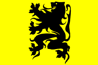 [Flemish black lion flag]